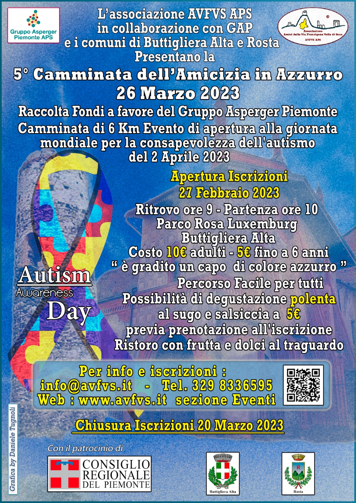 Camminata dell’Amicizia in Azzurro